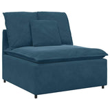 Vidaxl modulaire bank middenmodule met kussens 100 cm blauw