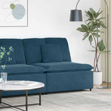 Vidaxl modulaire bank middenmodule met kussens 100 cm blauw