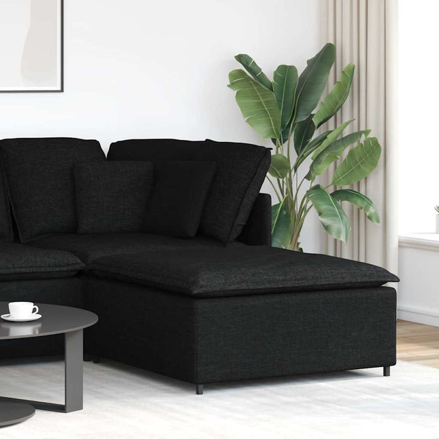 Vidaxl modulaire voetenbank module 100x100x48 cm zwart