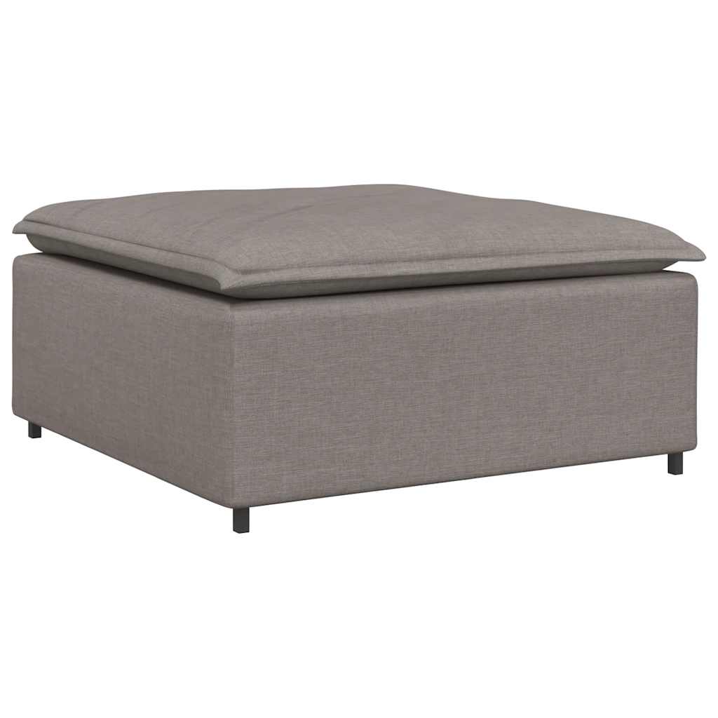 Vidaxl modulaire voetenbank module 100x100x48 cm taupe