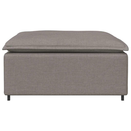Vidaxl modulaire voetenbank module 100x100x48 cm taupe