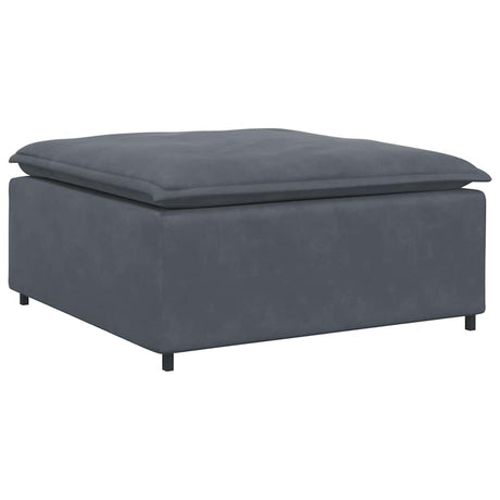 Vidaxl modulaire voetenbank module 100x100x48 cm donkergrijs