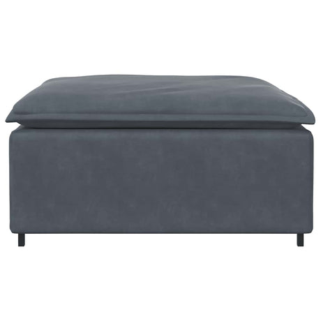 Vidaxl modulaire voetenbank module 100x100x48 cm donkergrijs