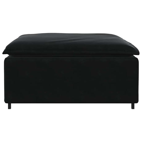 Vidaxl modulaire bank voetenbank module zwart 100x100x48 cm