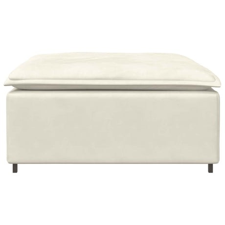 Vidaxl modulaire bank voetenbank module crème 100x100x48 cm
