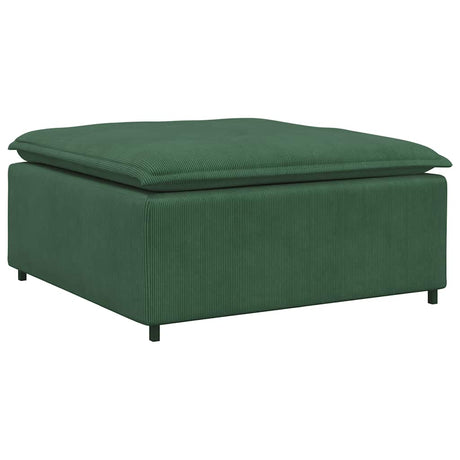 Vidaxl modulaire bank voetenbank module donkergroen 100x100x48 cm