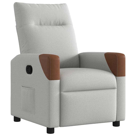 Vidaxl fauteuil verstelbaar stof wolk grijs