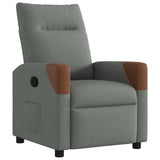 Vidaxl relaxfauteuil donkergrijze stof