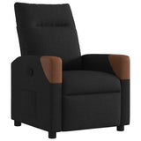 Vidaxl fauteuil verstelbaar stof zwart