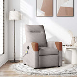 Vidaxl massagestoel verstelbaar stof taupe