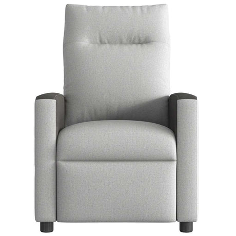 Vidaxl fauteuil verstelbaar stof wolk grijs