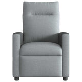 Vidaxl fauteuil verstelbaar stof lichtgrijs
