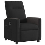 Vidaxl fauteuil verstelbaar stof zwart