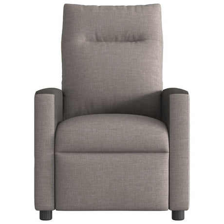 Vidaxl fauteuil verstelbaar stof taupe