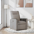 Vidaxl fauteuil verstelbaar stof taupe