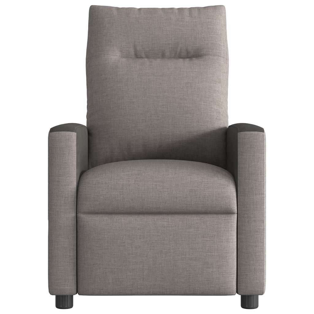Vidaxl massagestoel verstelbaar stof taupe