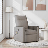 Vidaxl massagestoel verstelbaar stof taupe