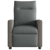 Vidaxl fauteuil verstelbaar stof donkergrijs