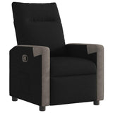 Vidaxl fauteuil verstelbaar stof zwart