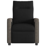 Vidaxl fauteuil verstelbaar stof zwart
