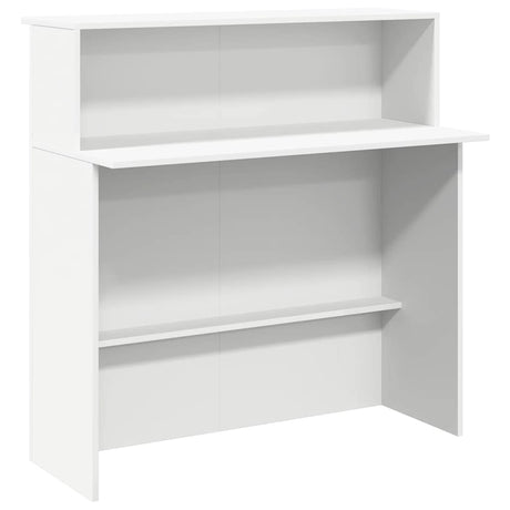 Vidaxl receptiebalie wit 100x50x103,5 cm bewerkt hout