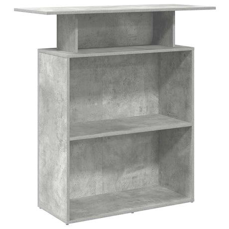 Vidaxl receptiebalie 100x40x104 cm bewerkt hout betongrijs