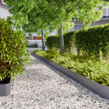 Vidaxl gazonrand 10 st 20 x 103 cm koudgewalst staal antraciet