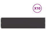 Vidaxl gazonrand 10 st 25 x 103 cm koudgewalst staal zwart