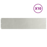 Vidaxl gazonranden 10 st 25x103 cm roestvrij staal