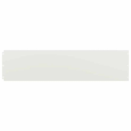Vidaxl gazonrand 20 st 25 x 103 cm koudgewalst staal wit