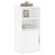Vidaxl bijzetkast odda 40x24x79 cm massief grenenhout wit