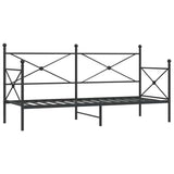Vidaxl slaapbank zonder matras 80x200 cm staal zwart