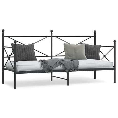Vidaxl slaapbank zonder matras 80x200 cm staal zwart