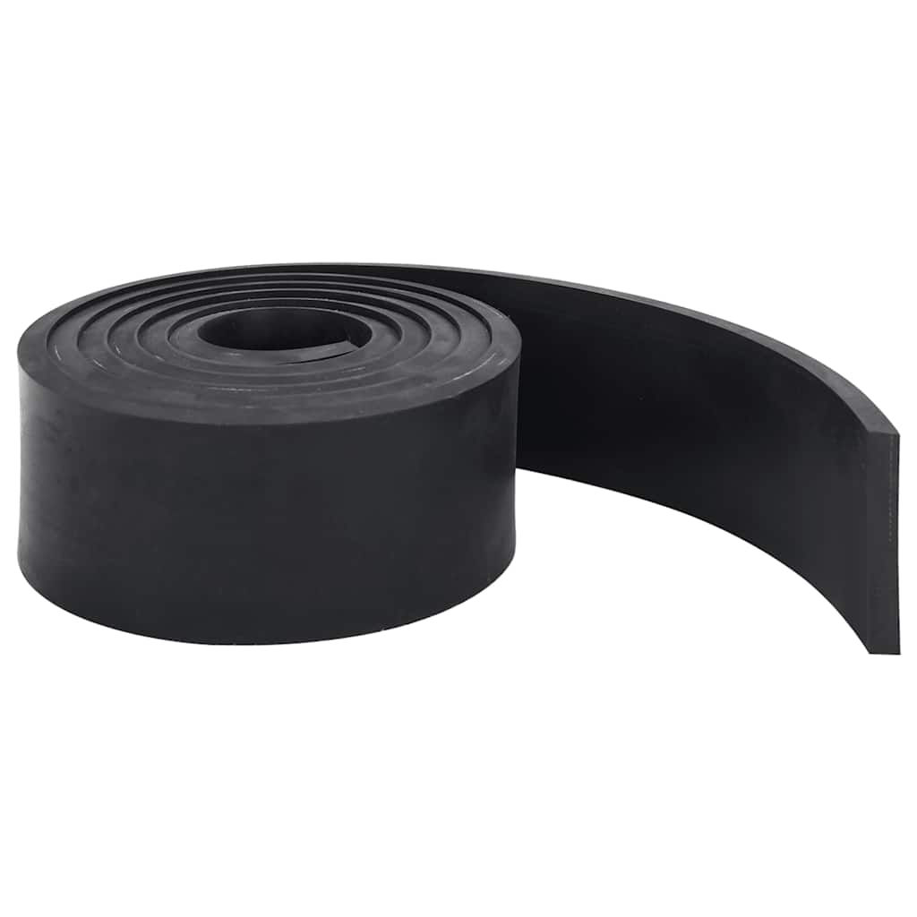 Vidaxl rubber edge for snow plow 300x8x1 cm black