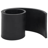 Vidaxl Borde de goma para Snow Stow 80x15x1 CM Negro