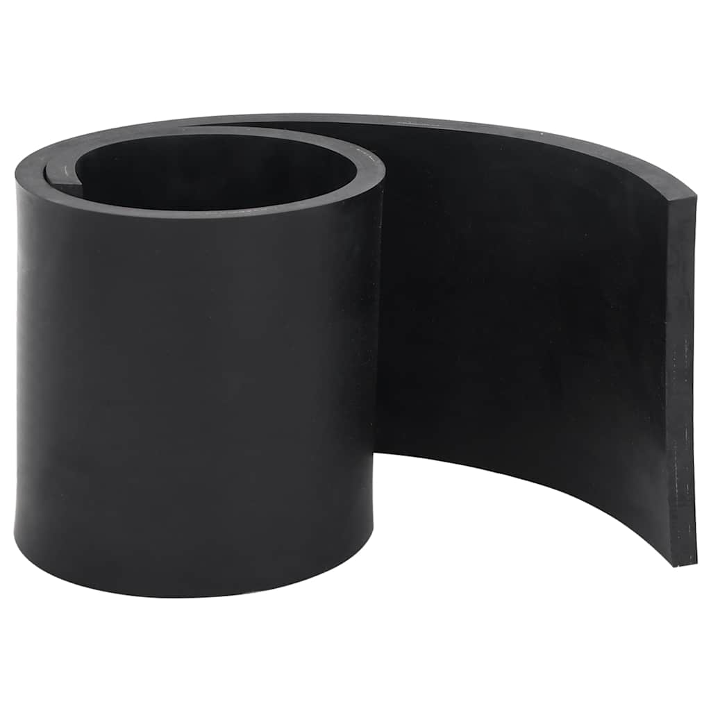 Vidaxl rubberen rand voor sneeuwploeg 100x15x1 cm zwart