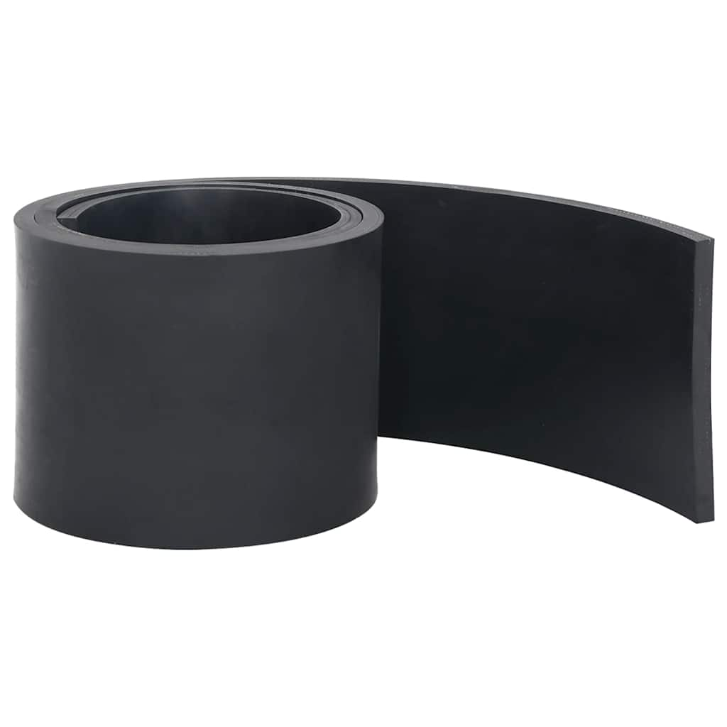 Vidaxl rubber edge for snow plow 180x15x1 cm black