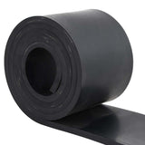 Vidaxl Borde de goma para Snow Stop 250x15x1 CM Negro