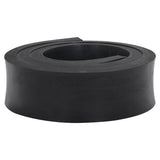 Vidaxl rubber edge for snow plow 180x8x2 cm black