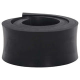 Vidaxl rubber edge for snow plow 80x10x2 cm black