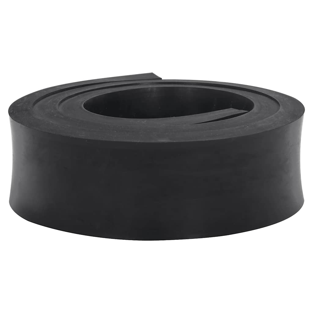 Vidaxl rubber edge for snow plow 180x10x2 cm black