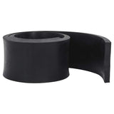 Vidaxl rubber edge for snow plow 200x15x2 cm black