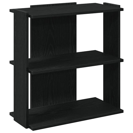 Vidaxl boekenkast 3-laags 60x30x60 cm bewerkt hout zwart