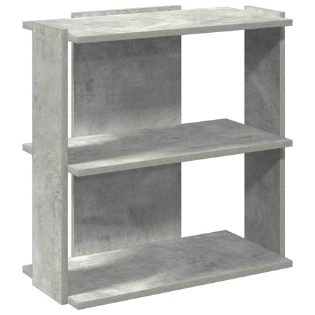 Vidaxl boekenkast 3-laags 60x30x60 cm bewerkt hout betongrijs