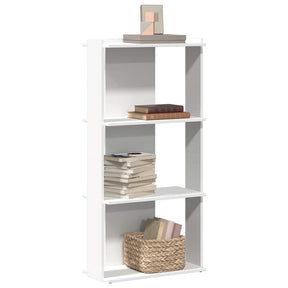 Vidaxl boekenkast 3-laags 60x30x120 cm bewerkt hout wit