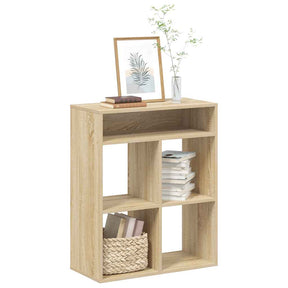 Vidaxl boekenkast 66x31x80 cm bewerkt hout sonoma eikenkleurig
