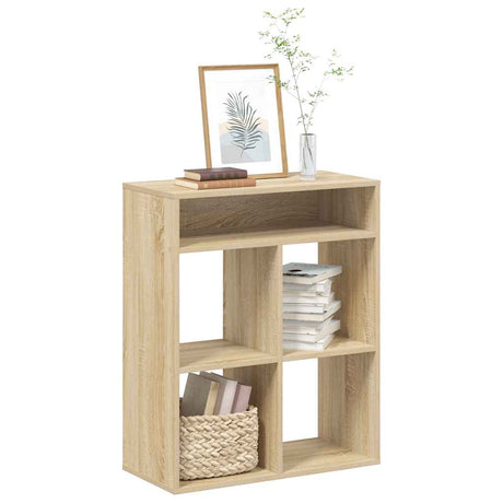 Vidaxl boekenkast 66x31x80 cm bewerkt hout sonoma eikenkleurig