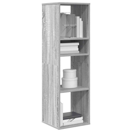 Vidaxl boekenkast 34x31x112 cm bewerkt hout grijs sonoma eikenkleurig