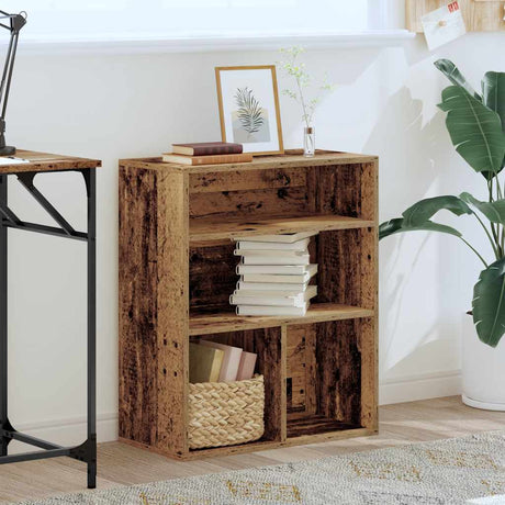 Vidaxl boekenkast 60x30x71,5 cm bewerkt hout oud houtkleurig