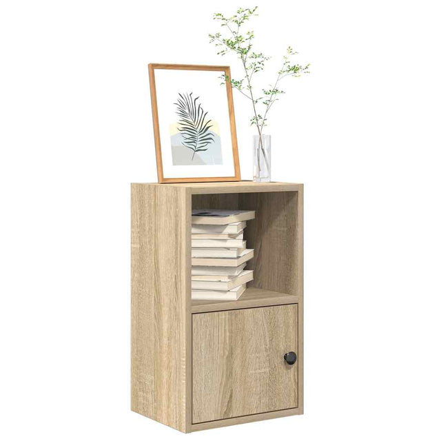 Vidaxl boekenkast 31x24x52 cm bewerkt hout sonoma eikenkleurig